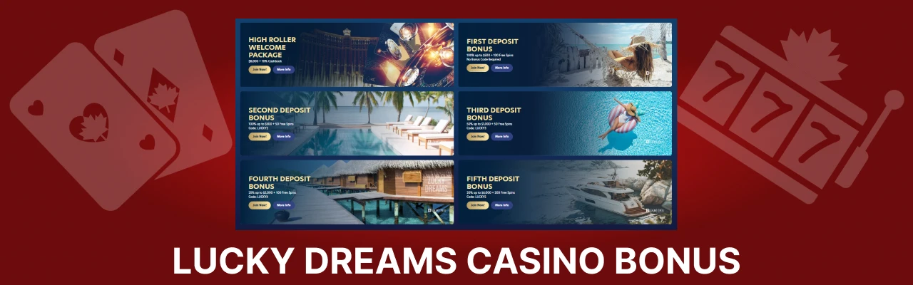 Lucky dreams casino bonuses