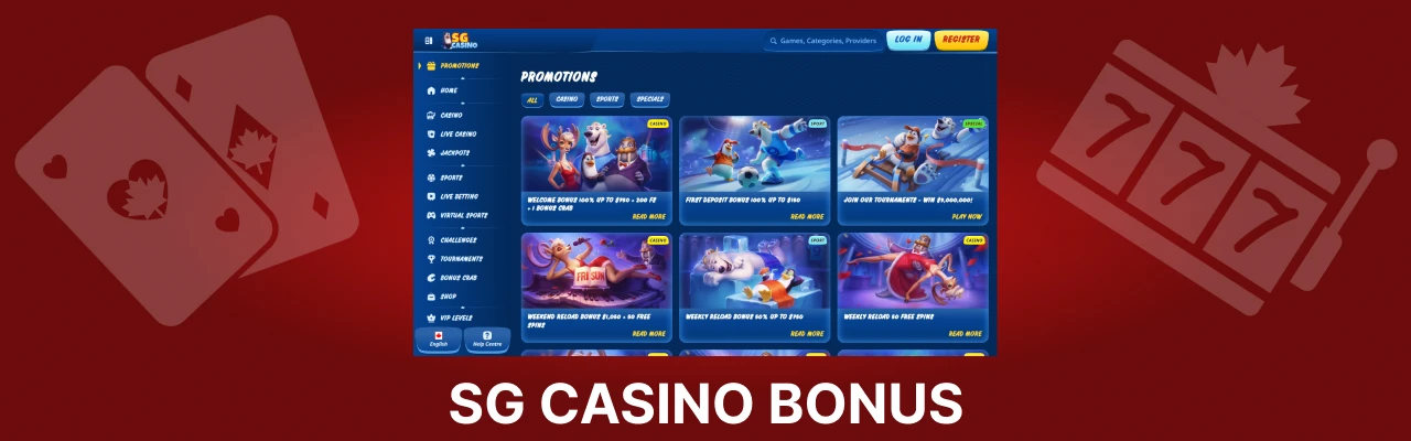 Sg casino bonuses