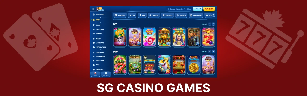 Sg casino live games