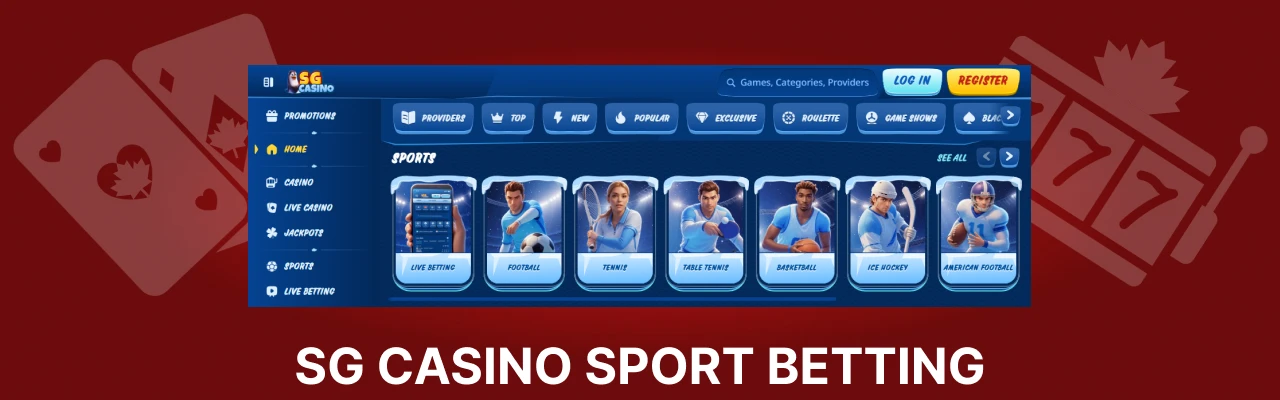 Sport betting odds at sg casino