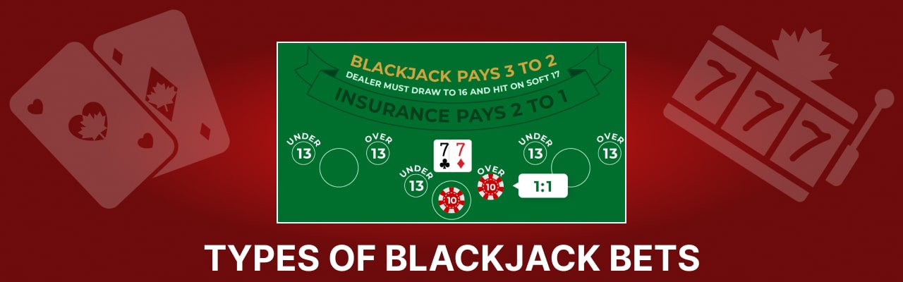 Types of blackjack bets