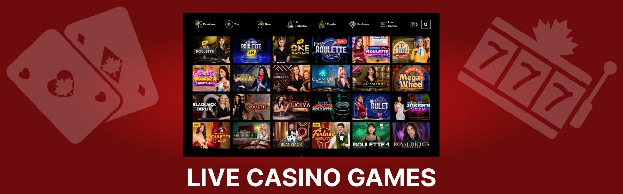 Live games at zetcasino canada