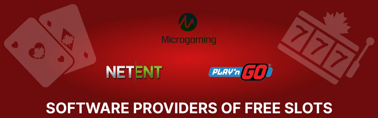 Software providers of free slots