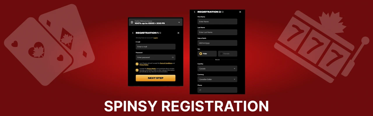 Spinsy registration