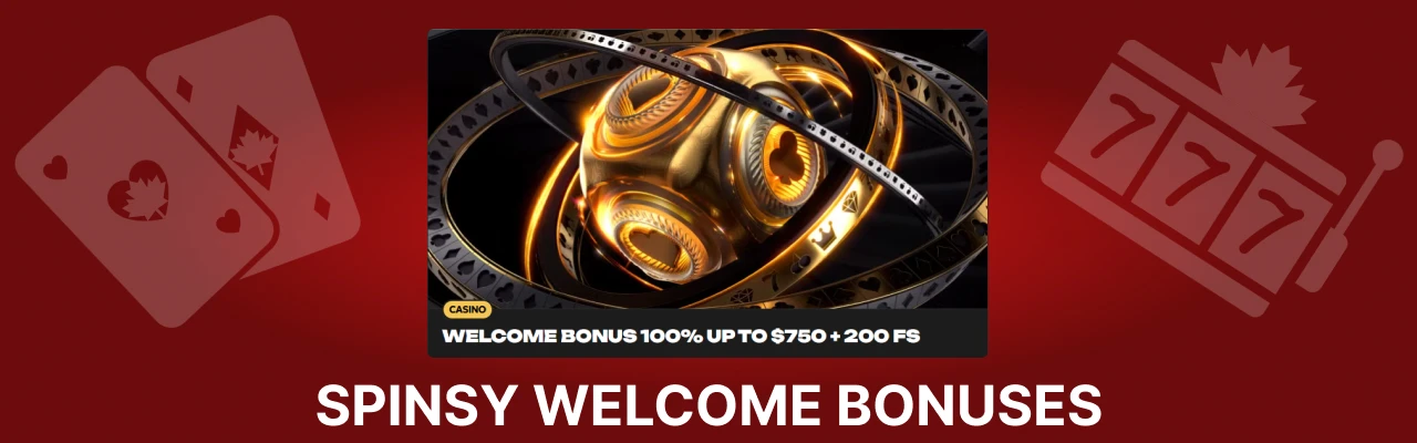 Spinsy welcome bonuses