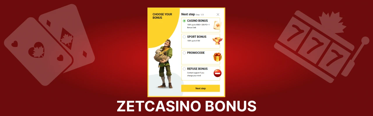 Zetcasino bonus