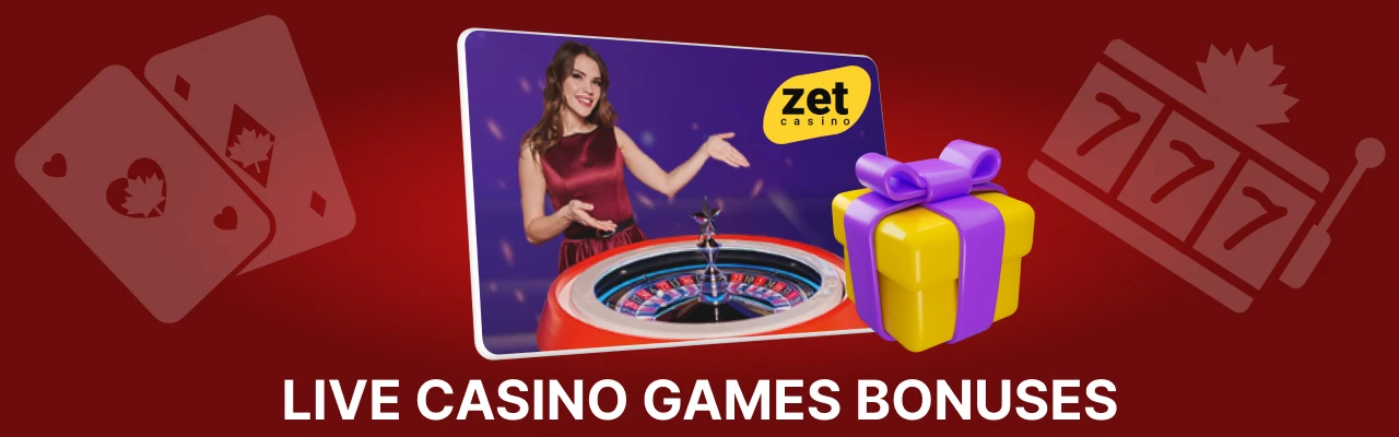 Zetcasino live games bonuses