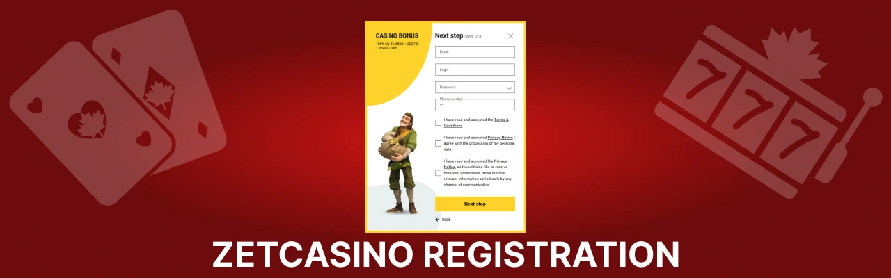Zetcasino registration