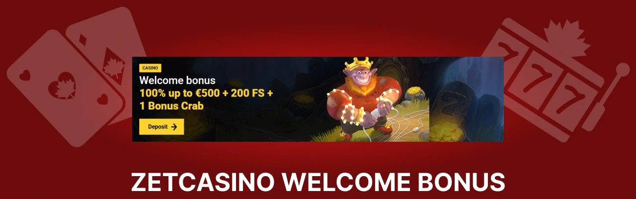 Zetcasino welcome bonuses